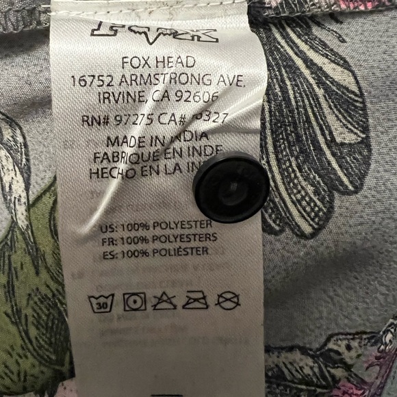 Fox | Juniors Floral Print Button-Down Skirt w/ Pockets | Size Large - Picture 8 of 10